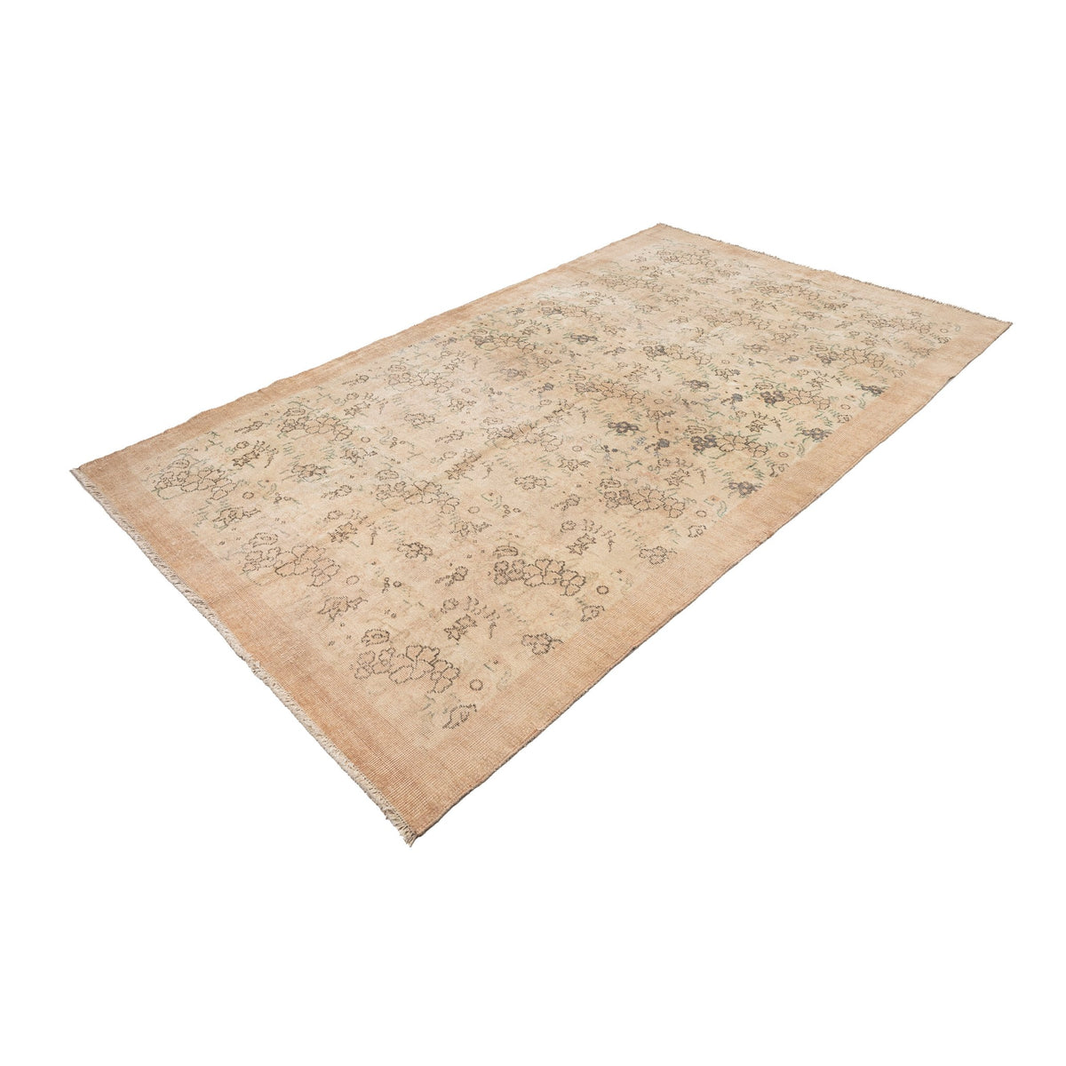 Vintage Neutral Oushak Area Rug