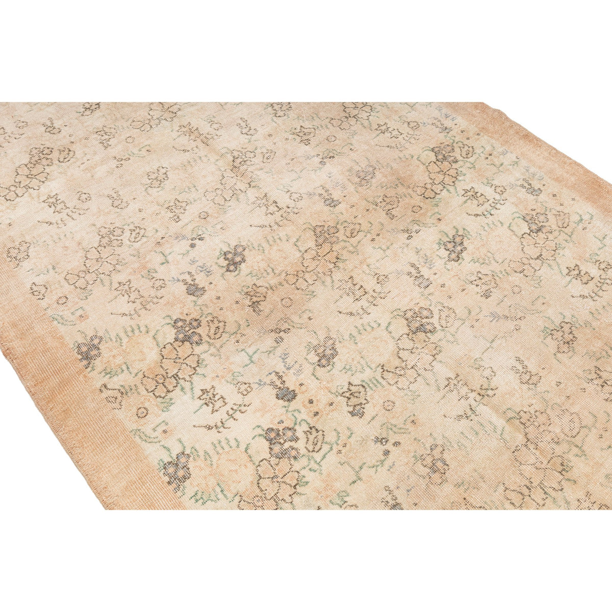 Vintage Neutral Oushak Area Rug