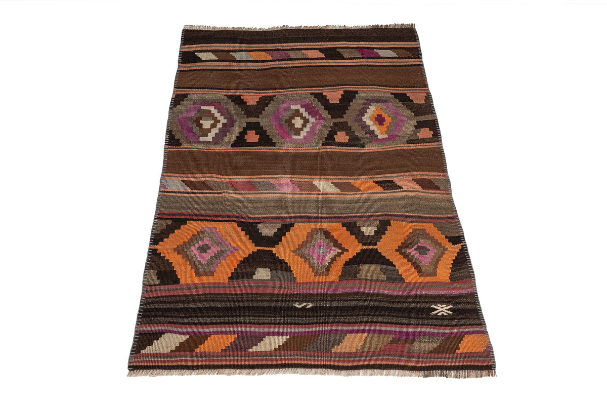 (2'11'' x 4'1'') Oriental Authentic Kilim Small Rug