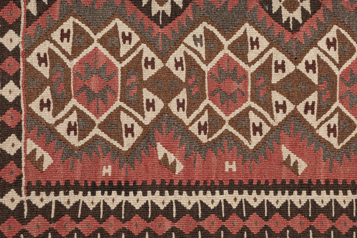 (3'3'' x 4'10'') Authentic Flatweave Vintage Kilim Rug