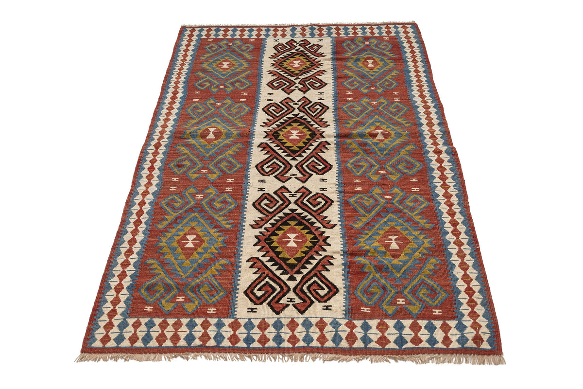 (3'3'' x 6'1'') Oriental Authentic Kilim Rug