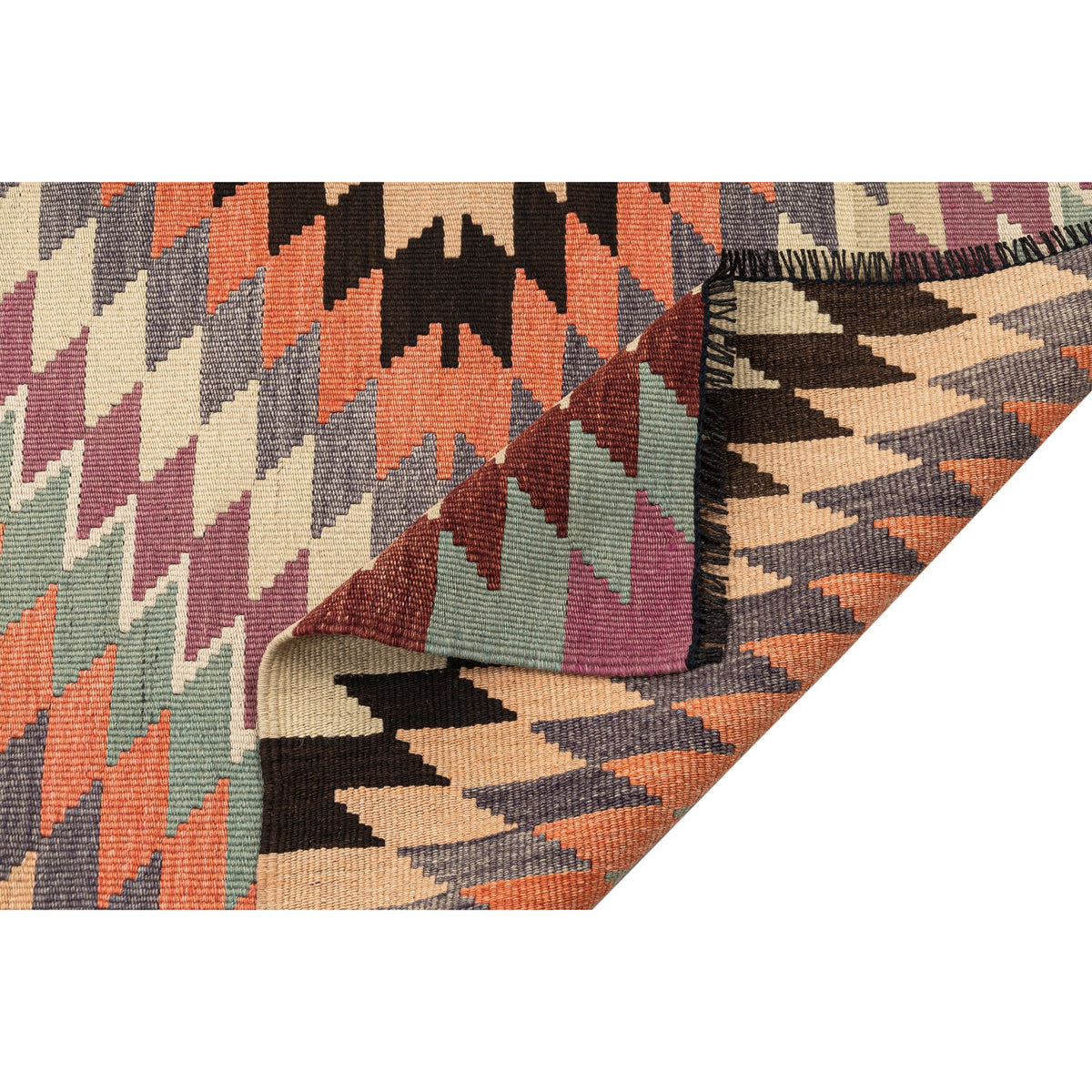 Masuda - (5'8'' x 11'2'') Vintage Turkish Kilim