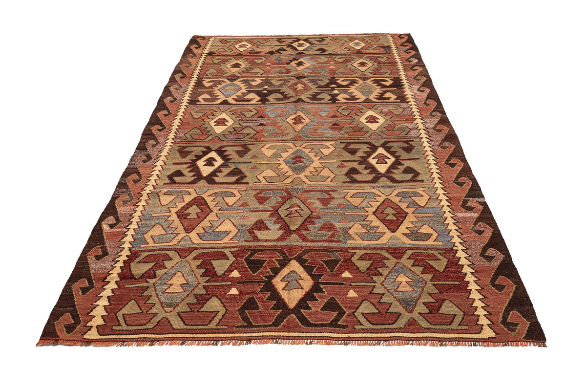 (5'3'' x 8'11'') Authentic Vintage Kilim Area Rug