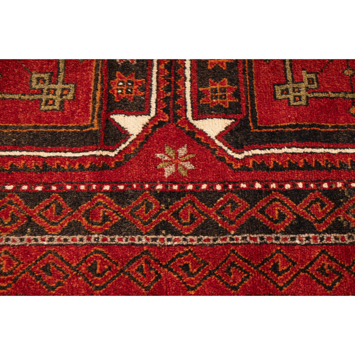 Laktera - (3'8" x 11'10") Vintage Turkish Runner Rug