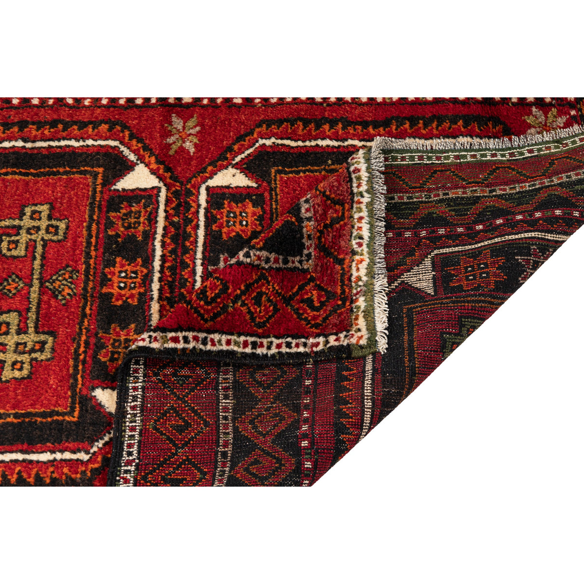 Laktera - (3'8" x 11'10") Vintage Turkish Runner Rug