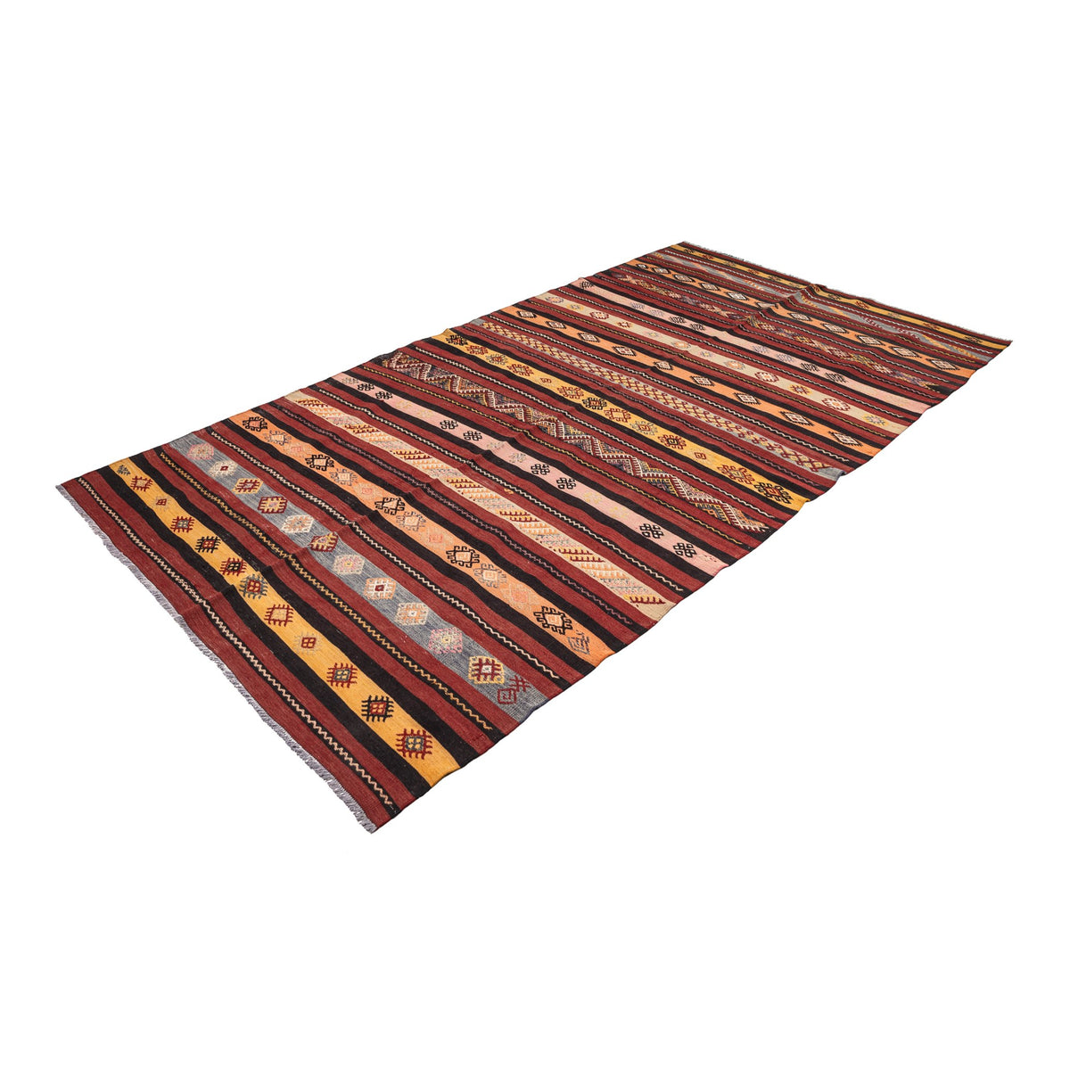 Oriental Handmade Striped Kilim Rug