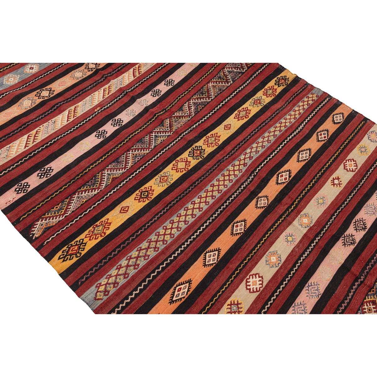 Oriental Handmade Striped Kilim Rug