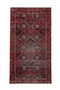 3'5" x 6'4" Vintage Geometric Red Small Rug