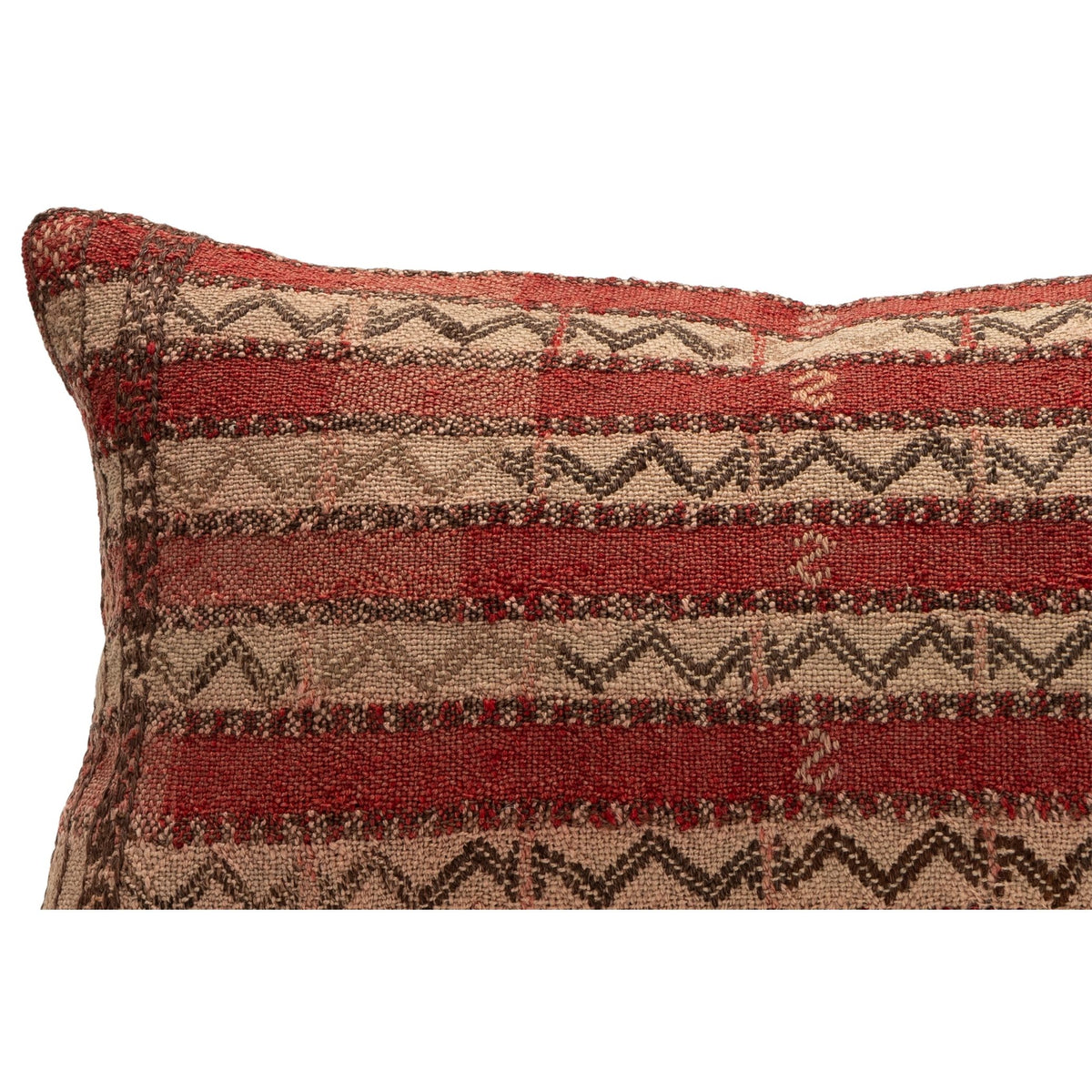 Handwoven Kilim Throw Pillow Cover 12" x 20"