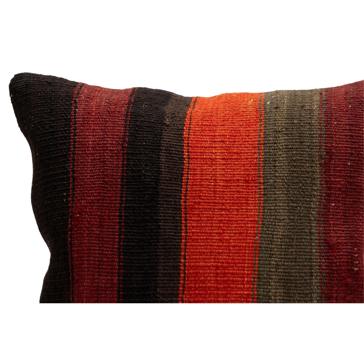 Handwoven Kilim Throw Pillow Cover 16" x 16"