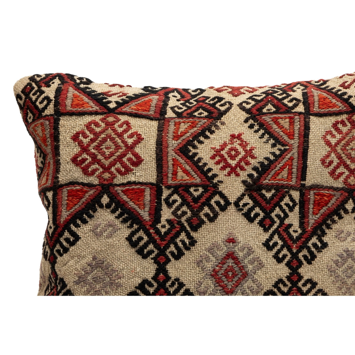 Handwoven Vintage Kilim Pillow Case 16" x 16"