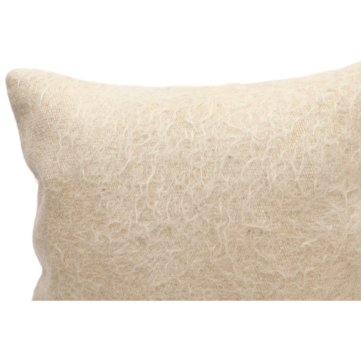 Beige Handmade Pillow Cover 16" x 16"