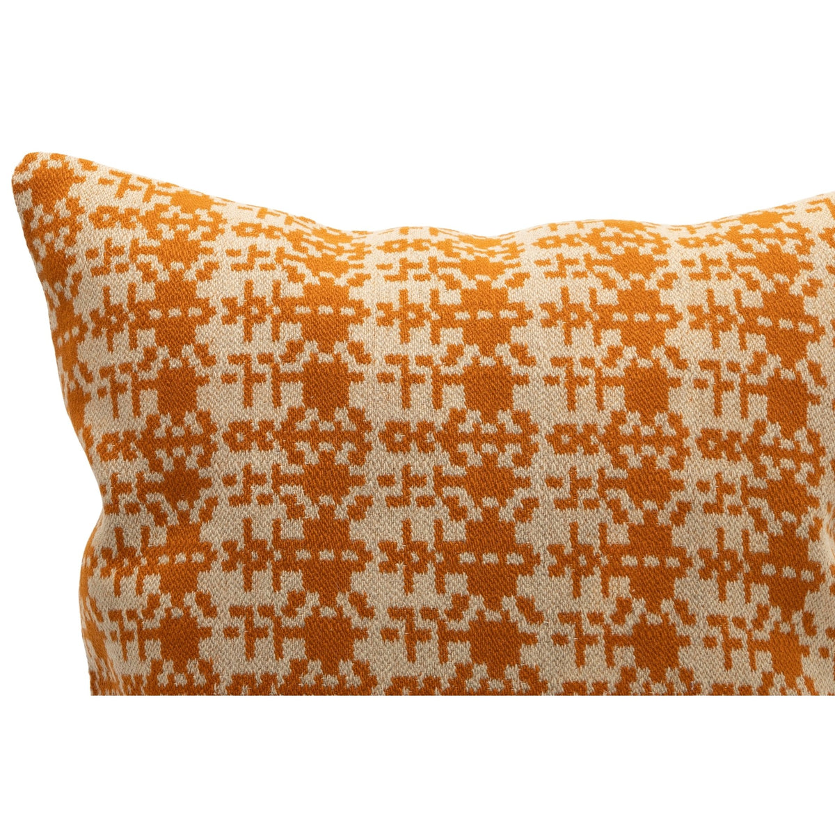 Orange Handwoven Kilim Pillow Cover 20" x 20"