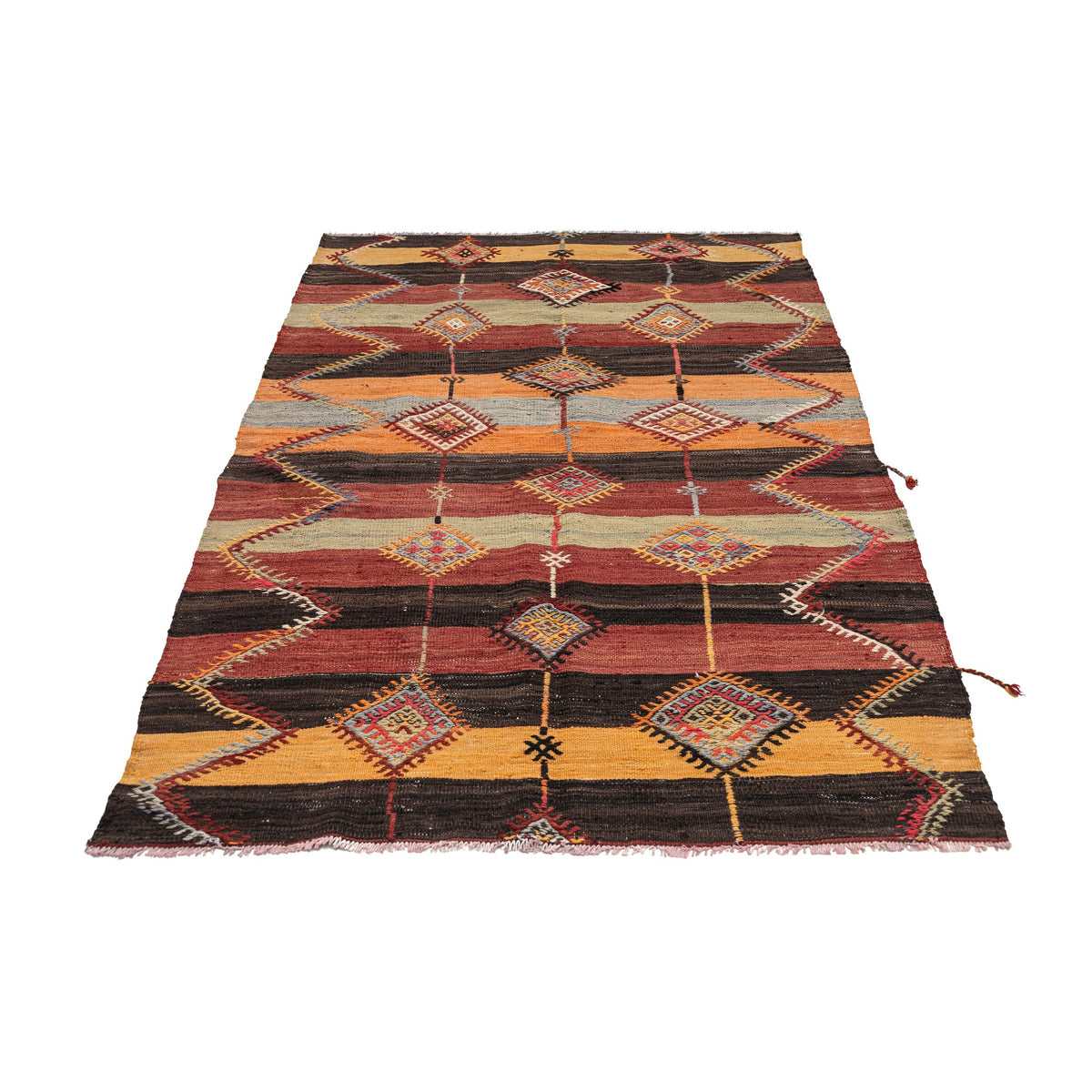 Oriental Handmade Striped Kilim Rug