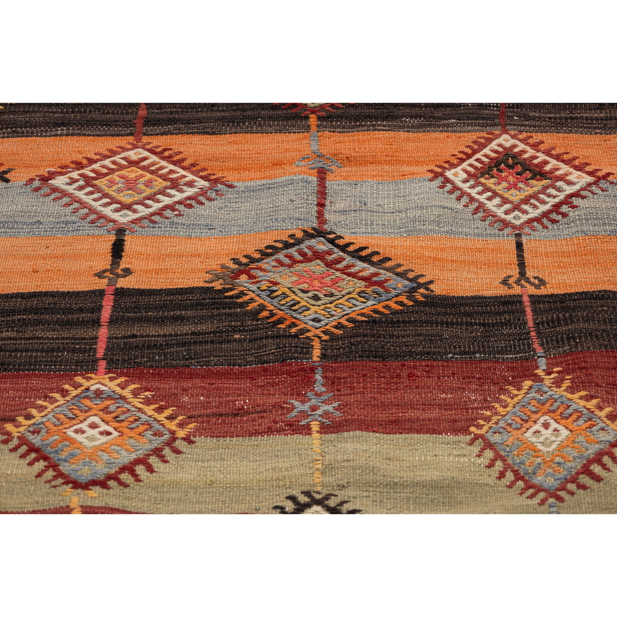 Oriental Handmade Striped Kilim Rug