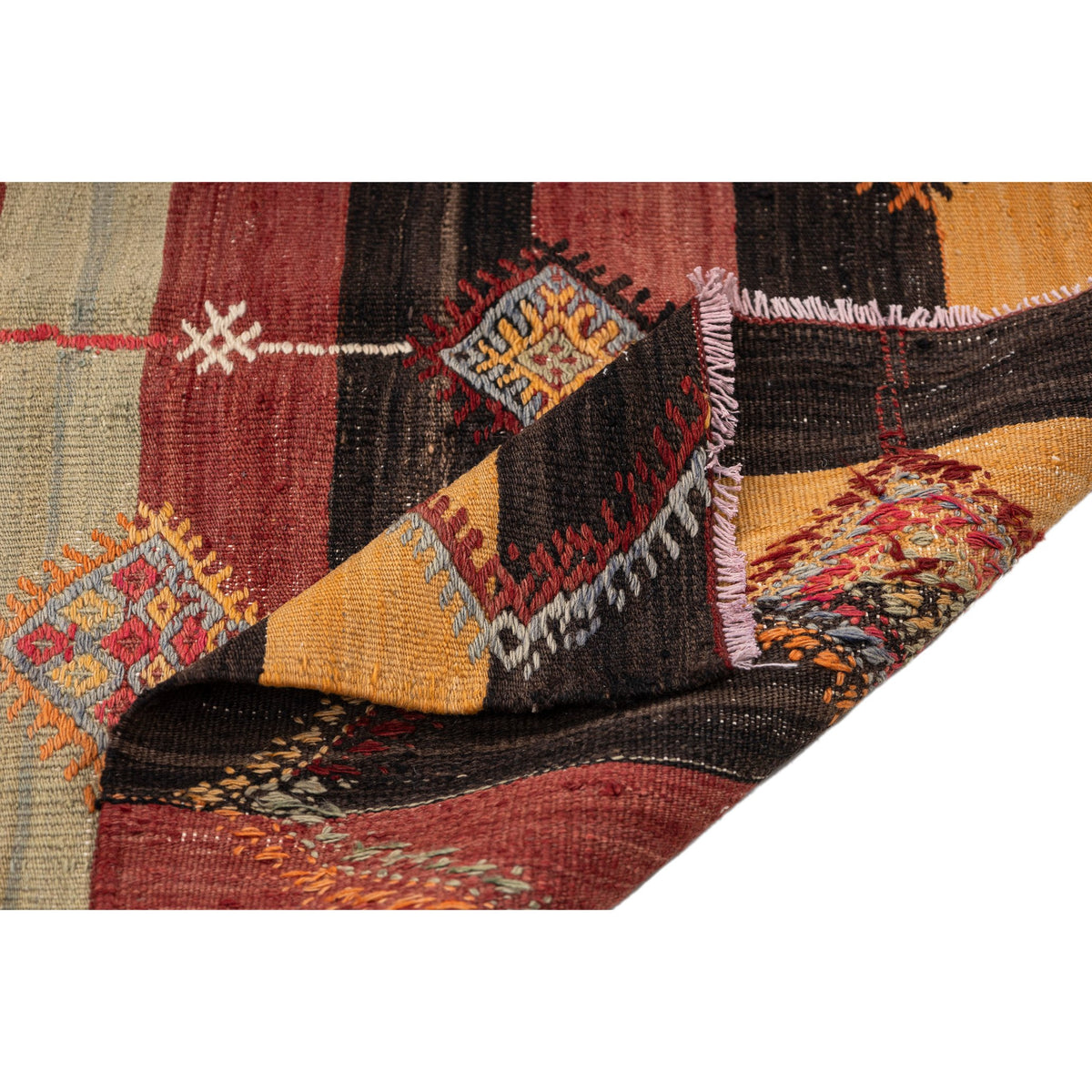 Oriental Handmade Striped Kilim Rug