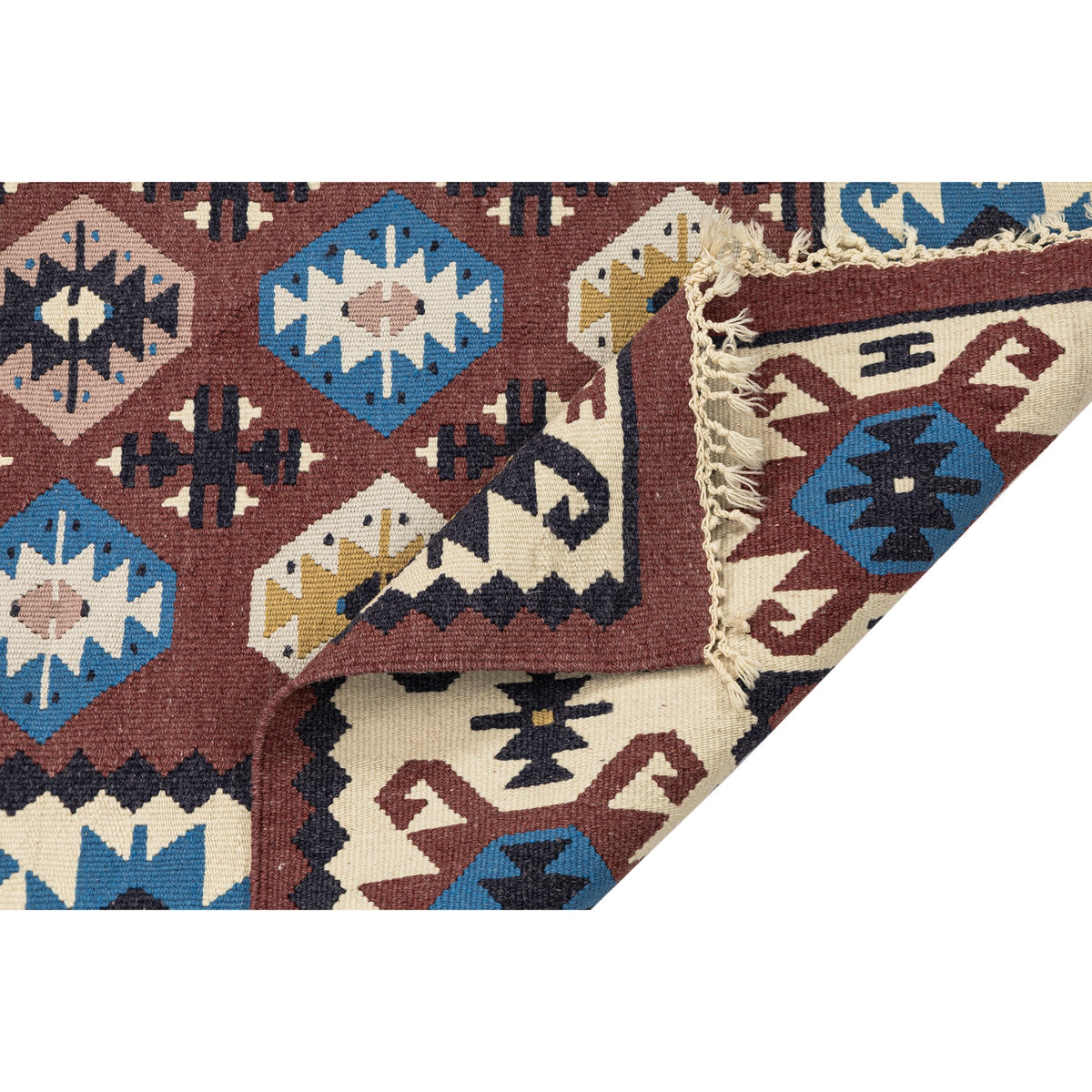 Megale - (3'4" x 4'9") Vintage Turkish Kilim