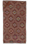Traditional patterned rug with geometric design