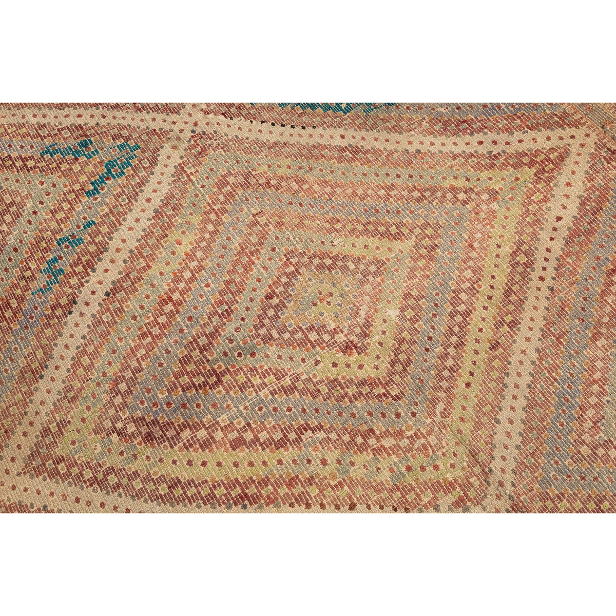 Ramlia - (6'7'' x 8'8'') Vintage Turkish Kilim