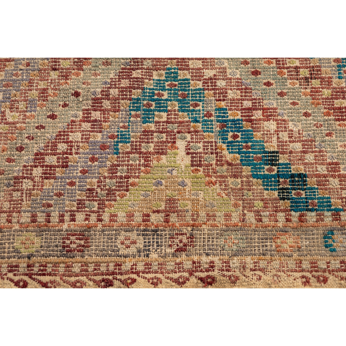 Ramlia - (6'7'' x 8'8'') Vintage Turkish Kilim