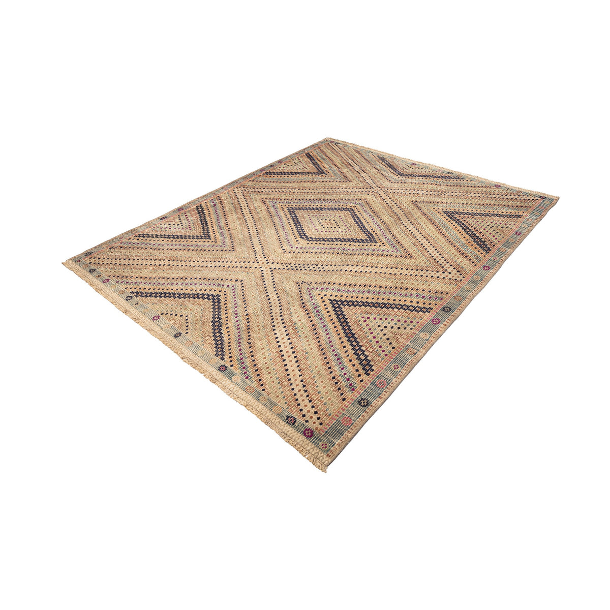 Hurmach - (6'5'' x 8'2'') Vintage Turkish Kilim