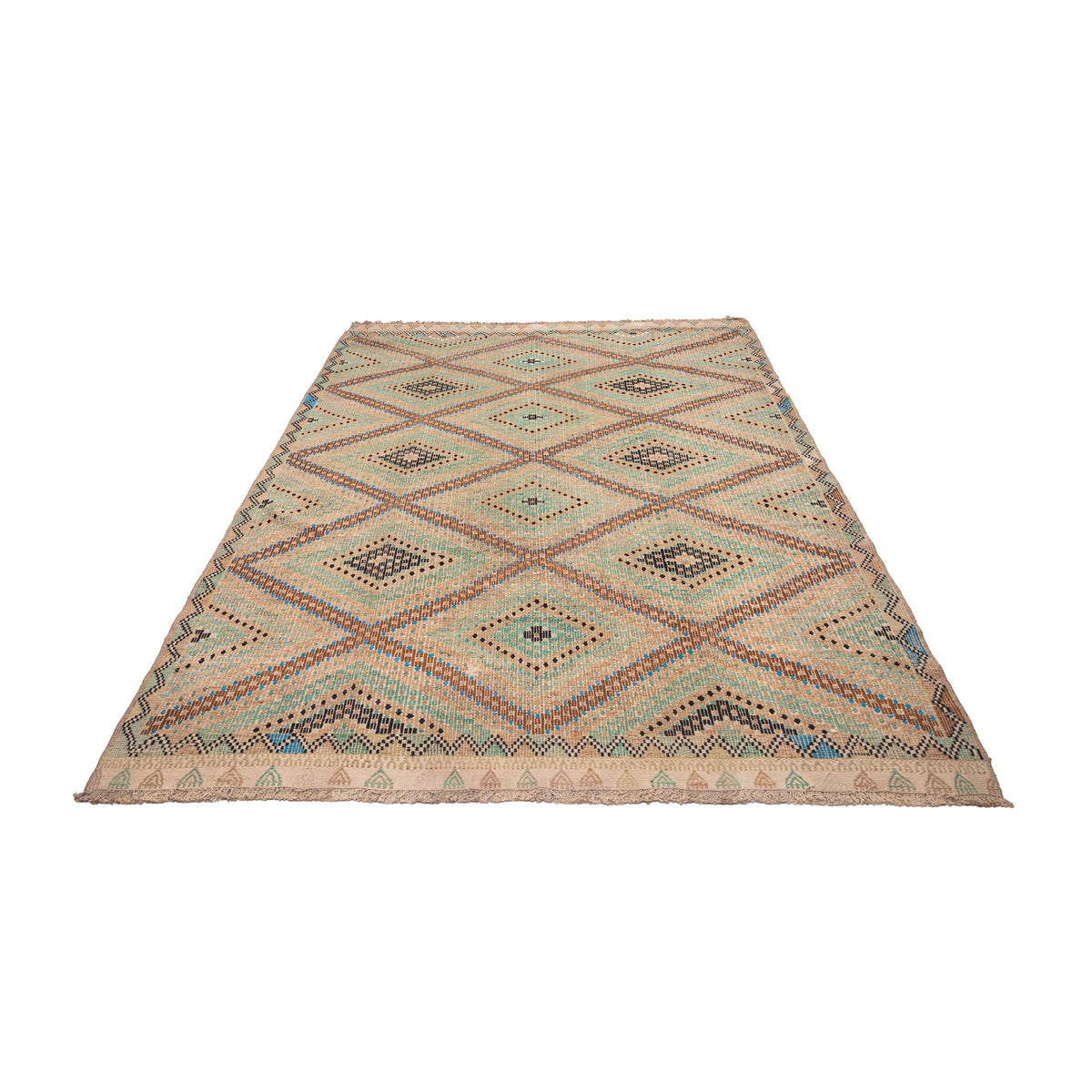 Chenaran - (6'2'' x 8'10'') Vintage Turkish Kilim