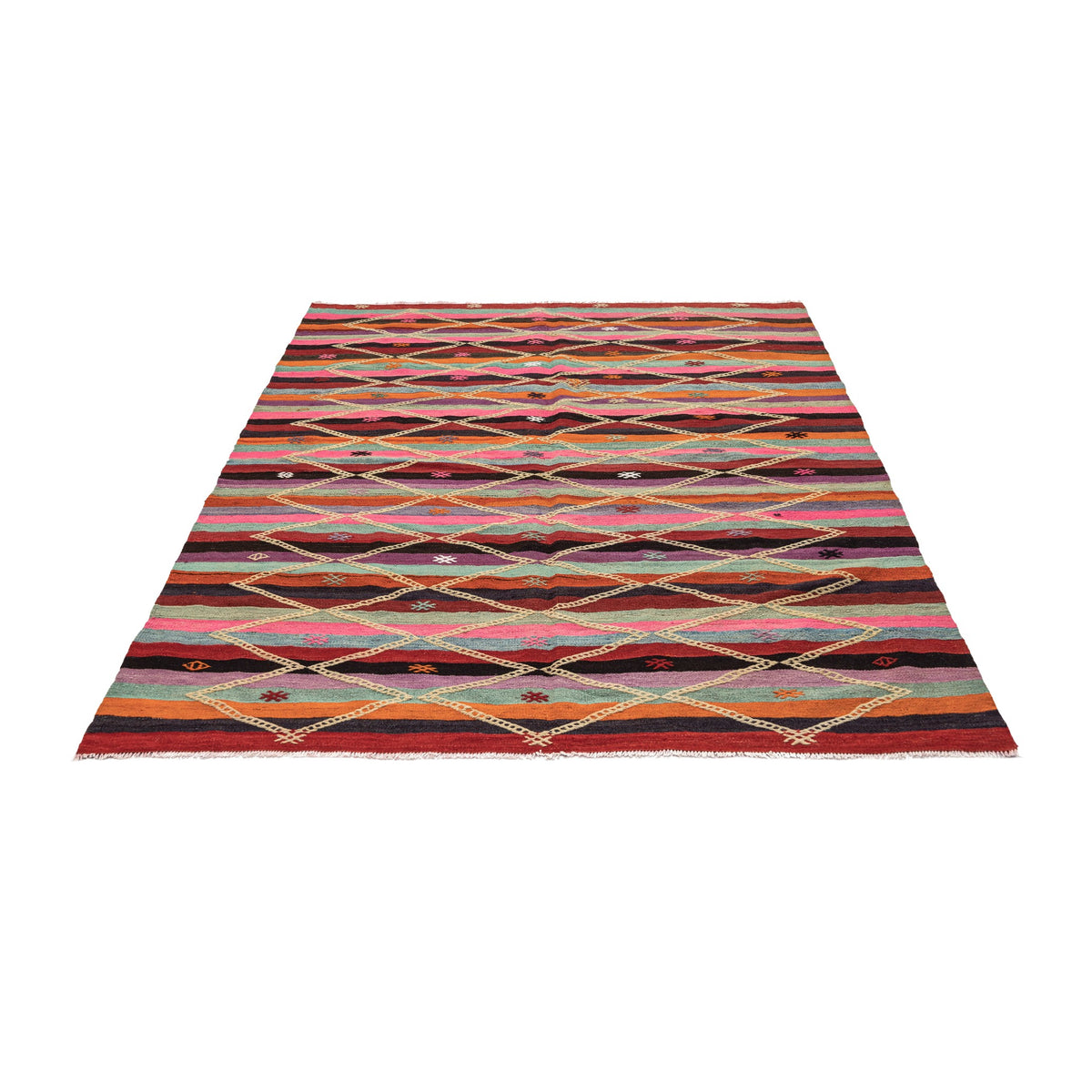 Muthana - (5'5'' x 7'1'') Vintage Turkish Kilim