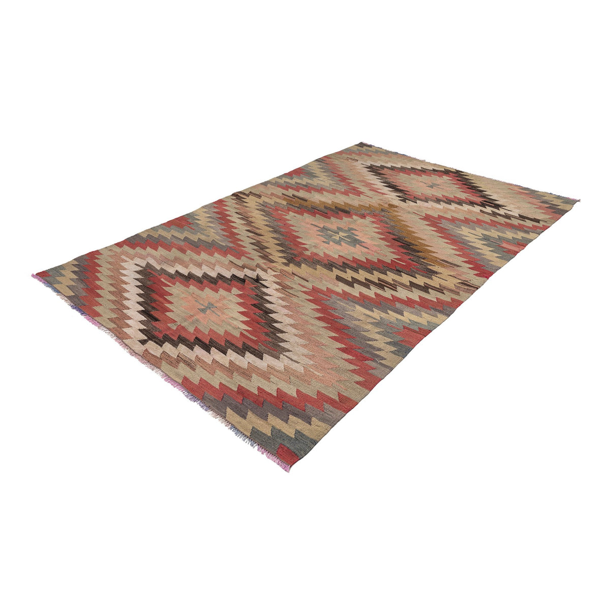 Handmade Geometric Kilim Area Rug