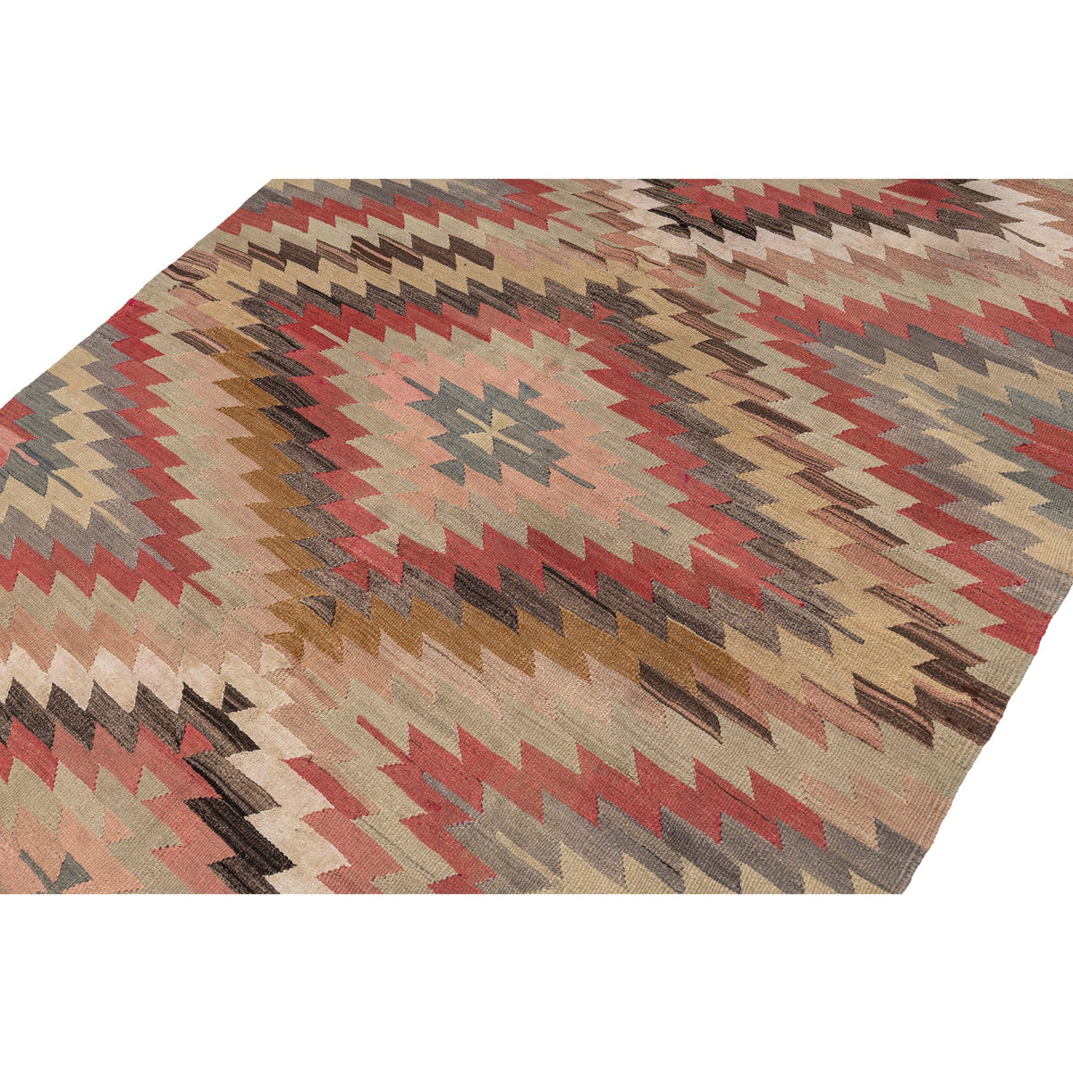 Handmade Geometric Kilim Area Rug