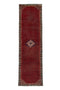 2'9" x 9'9" Vintage Turkish Small Red Runner