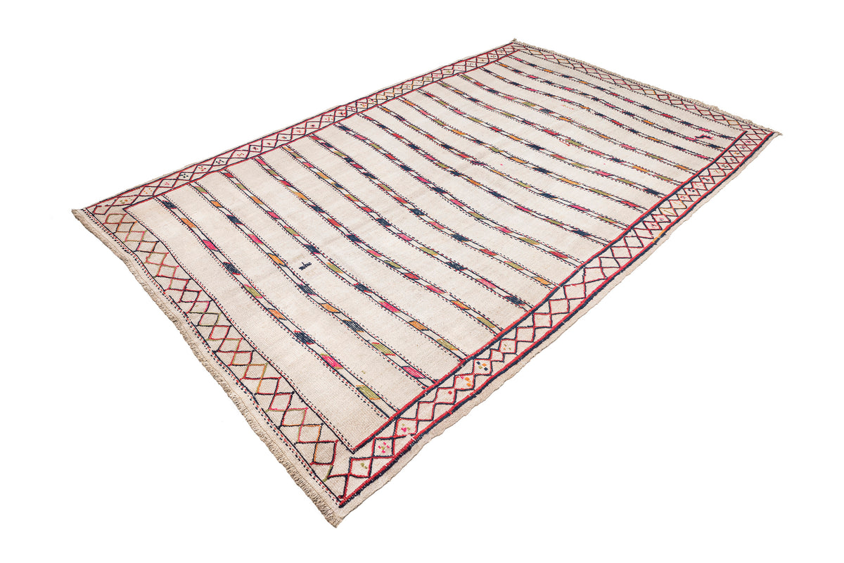 Handmade Flatweave White Hemp Area Rug