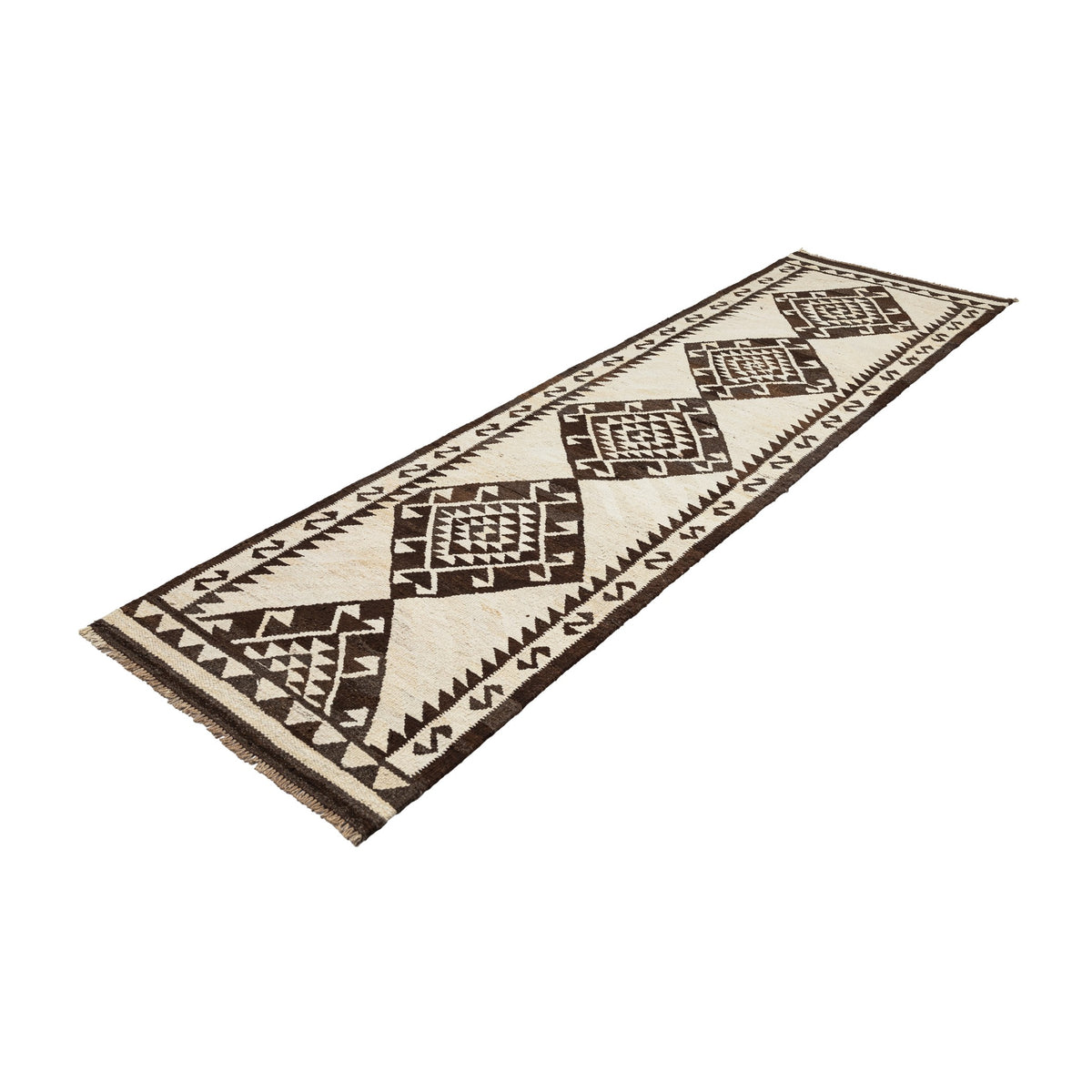 Gulzar - (2'11'' x 10'2'') Vintage Turkish Kilim Runner