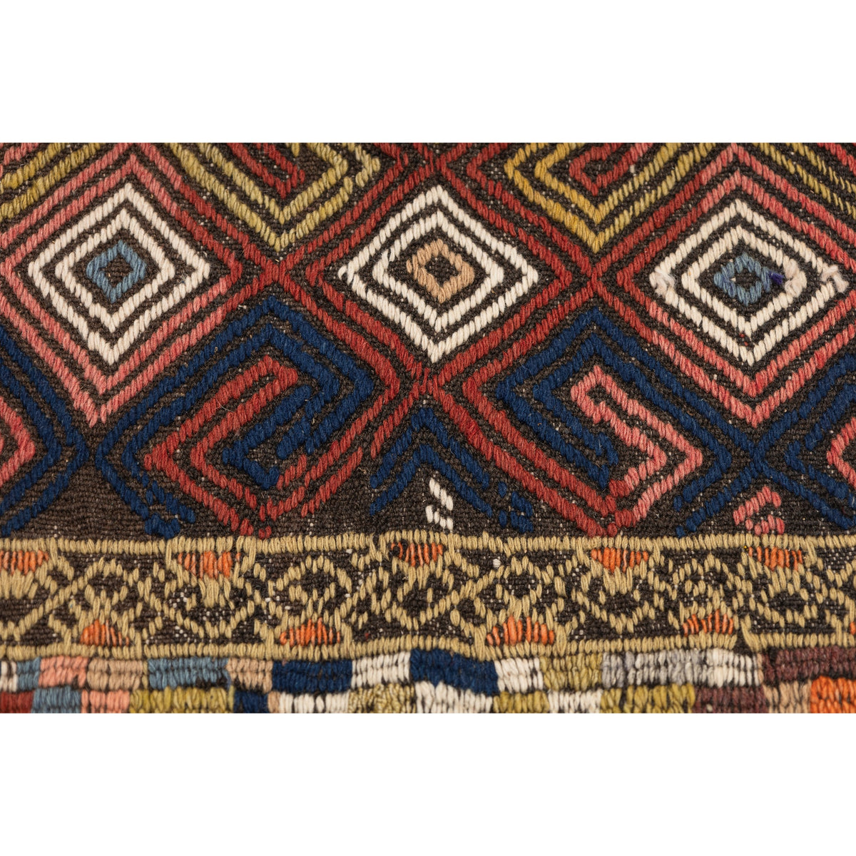 Khalban - (2'4'' x 3'8'') Vintage Turkish Mini Kilim