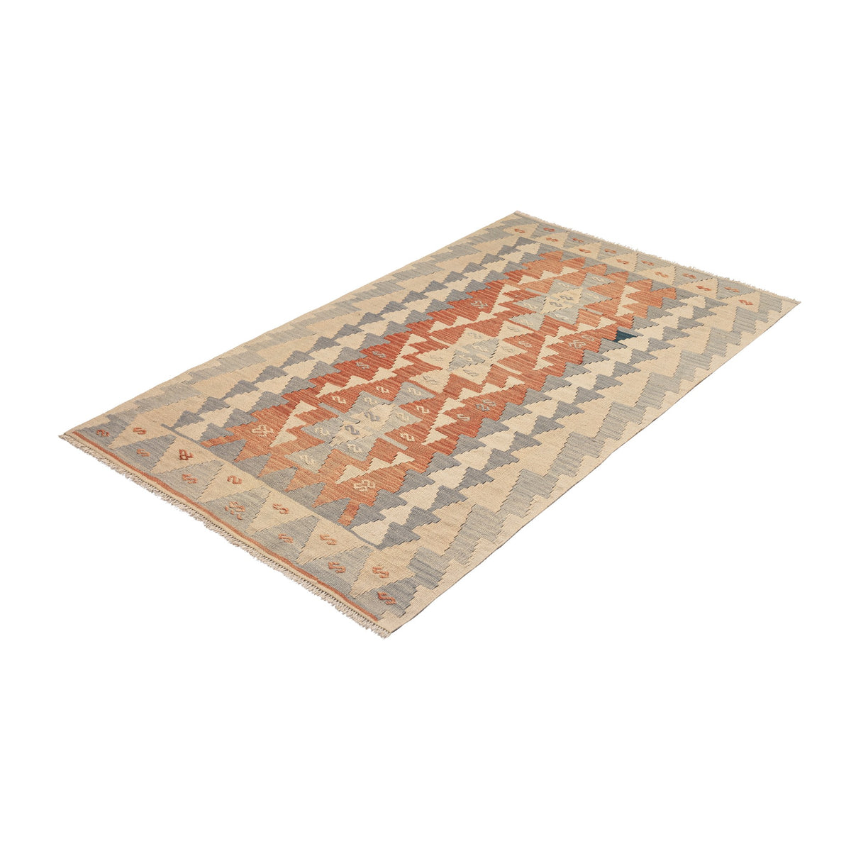 Caledon - (3'6'' x 5'11'') Vintage Turkish Kilim