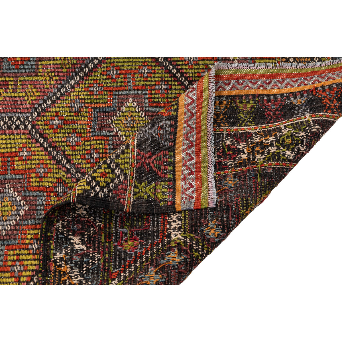 Chirpan - (4'3'' x 7'1'') Vintage Turkish Kilim