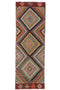 geometric kilim runner rug