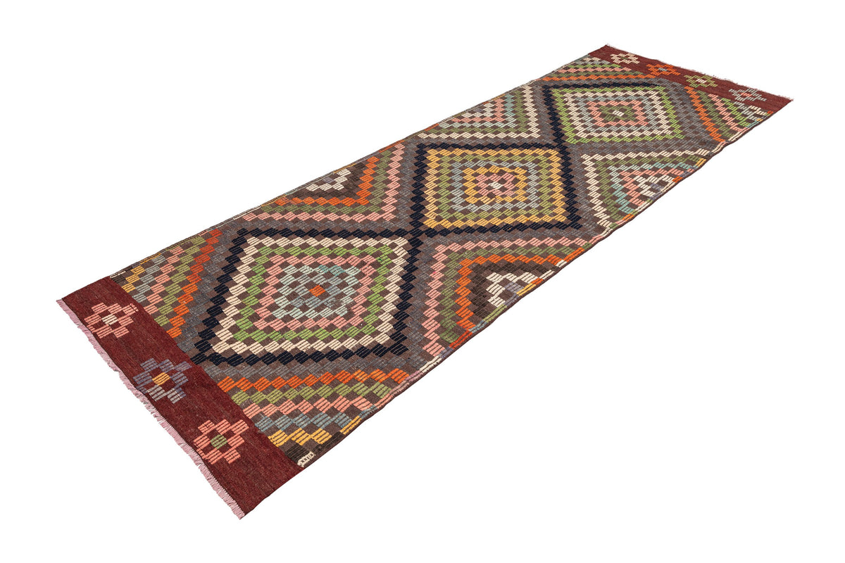 (3'1'' x 9'4'') Oriental Authentic Kilim Runner Rug