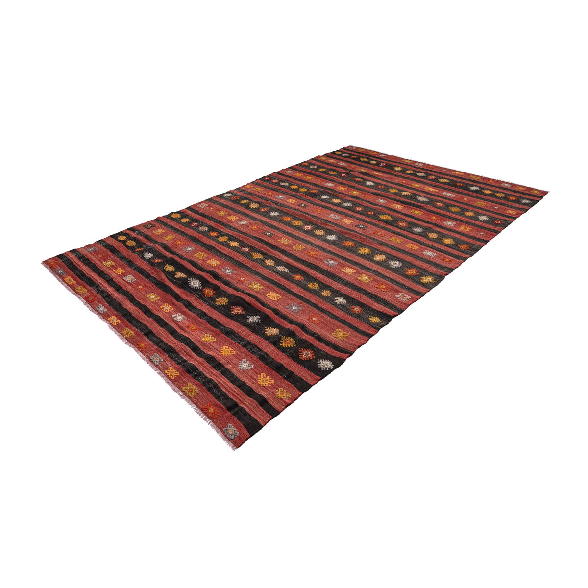 Kyushe - (5'10'' x 9'9'') Vintage Turkish Kilim