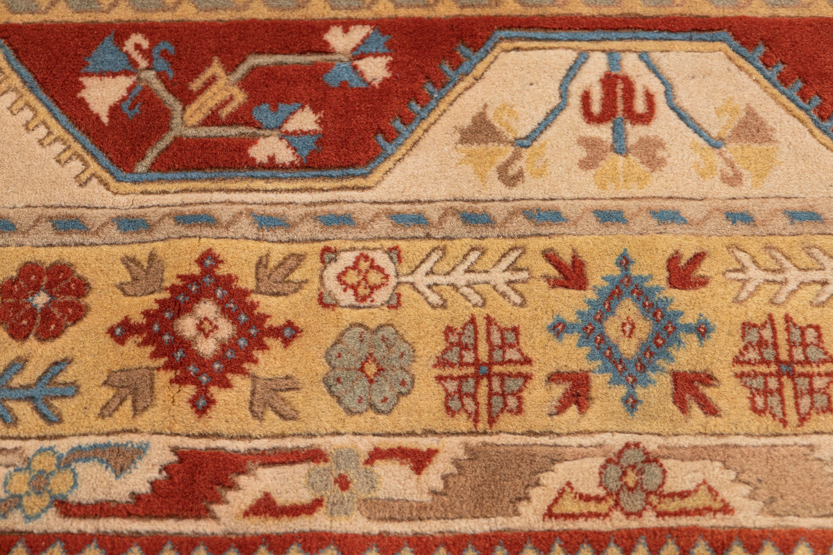 (6'8" x 9'6") Vintage Turkish Neutral Area Rug