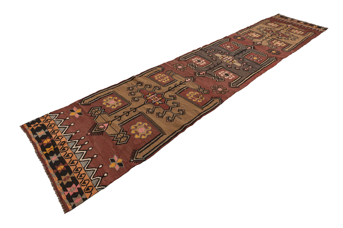 (3' x 14'4'') Oriental Authentic Kilim Runner Rug