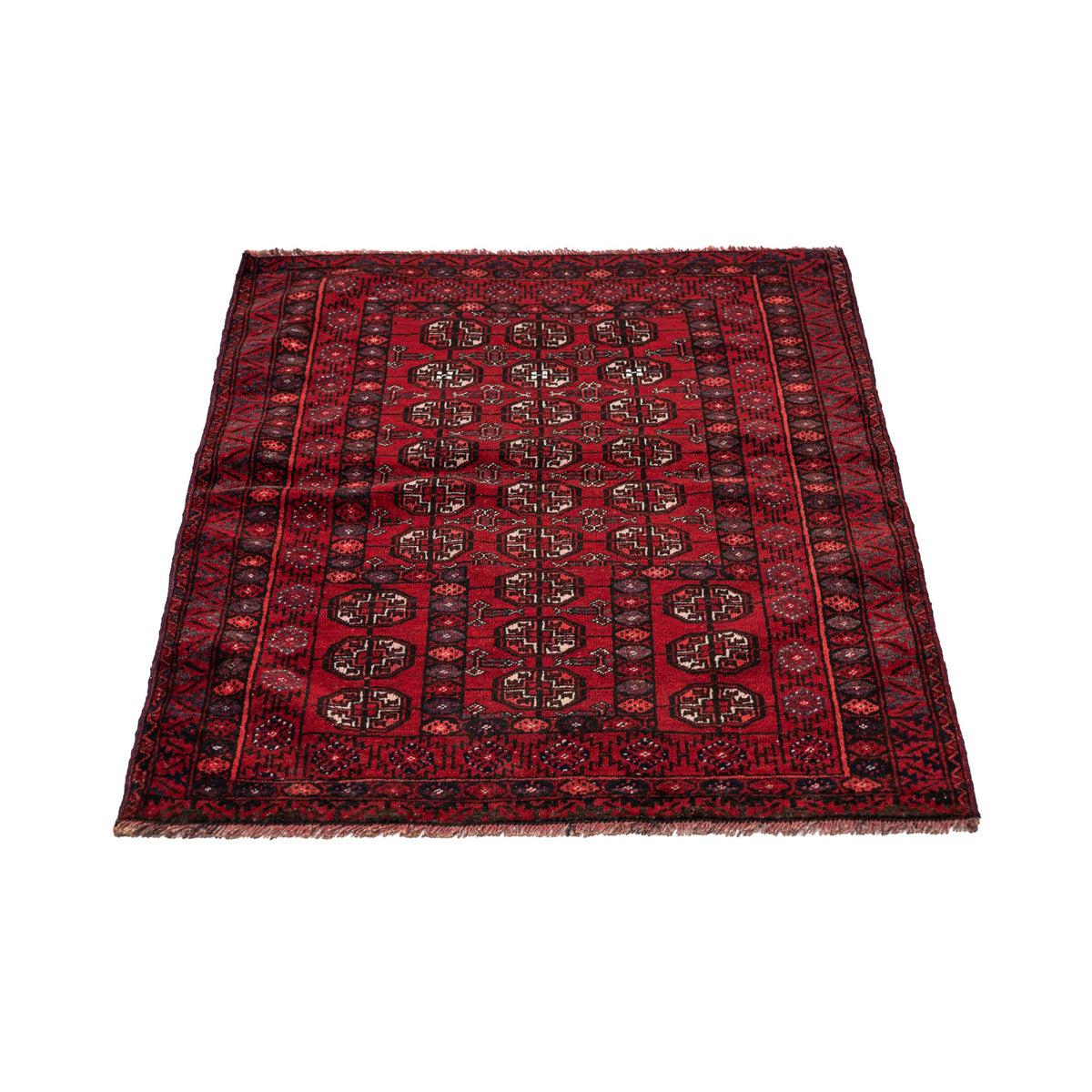 - (2'8" x 4'2") Turkoman Oriental Rug