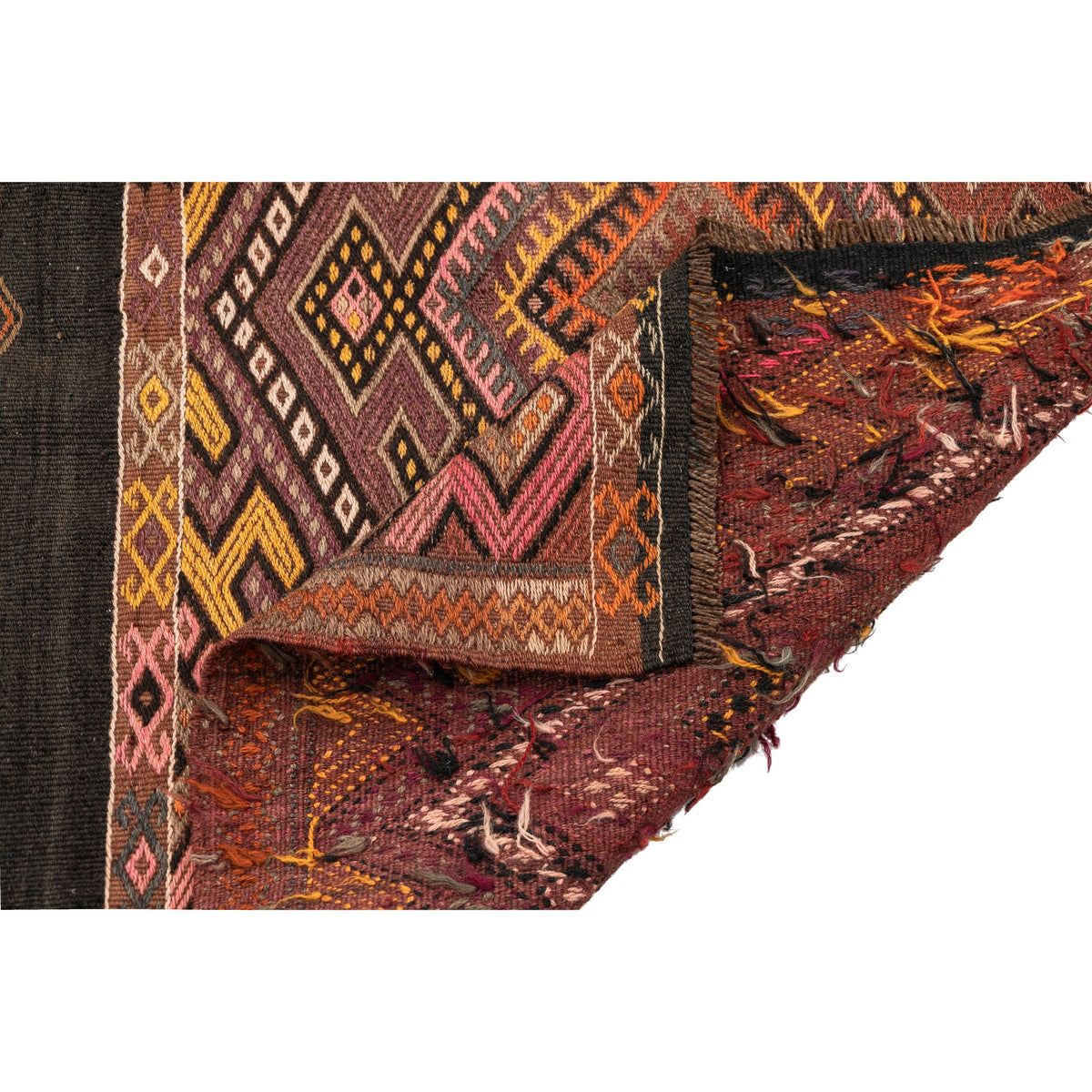 Andulo - (4'1'' x 6'8'') Vintage Turkish Kilim