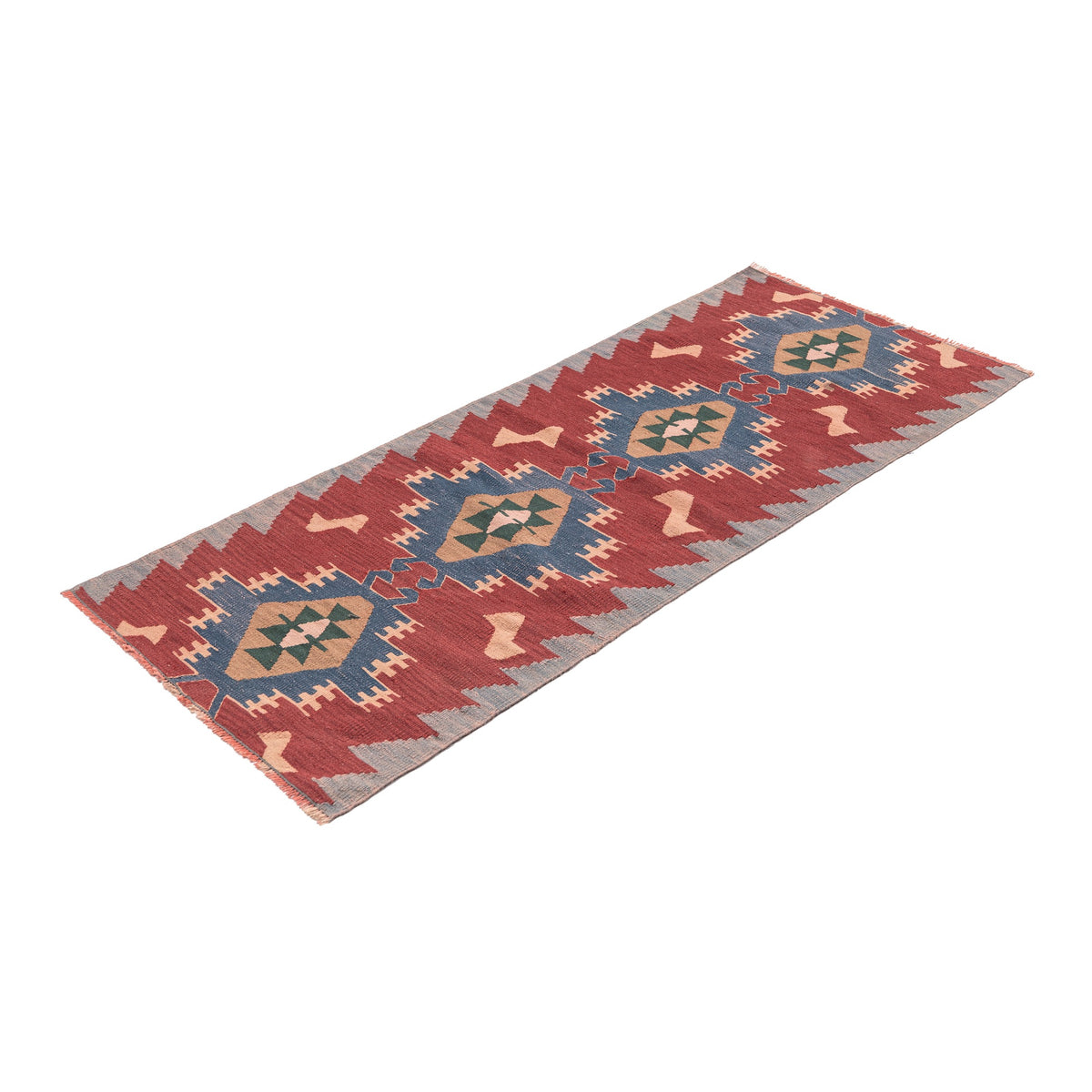 Abelda - (1'11'' x 4'11'') Vintage Turkish Mini Kilim