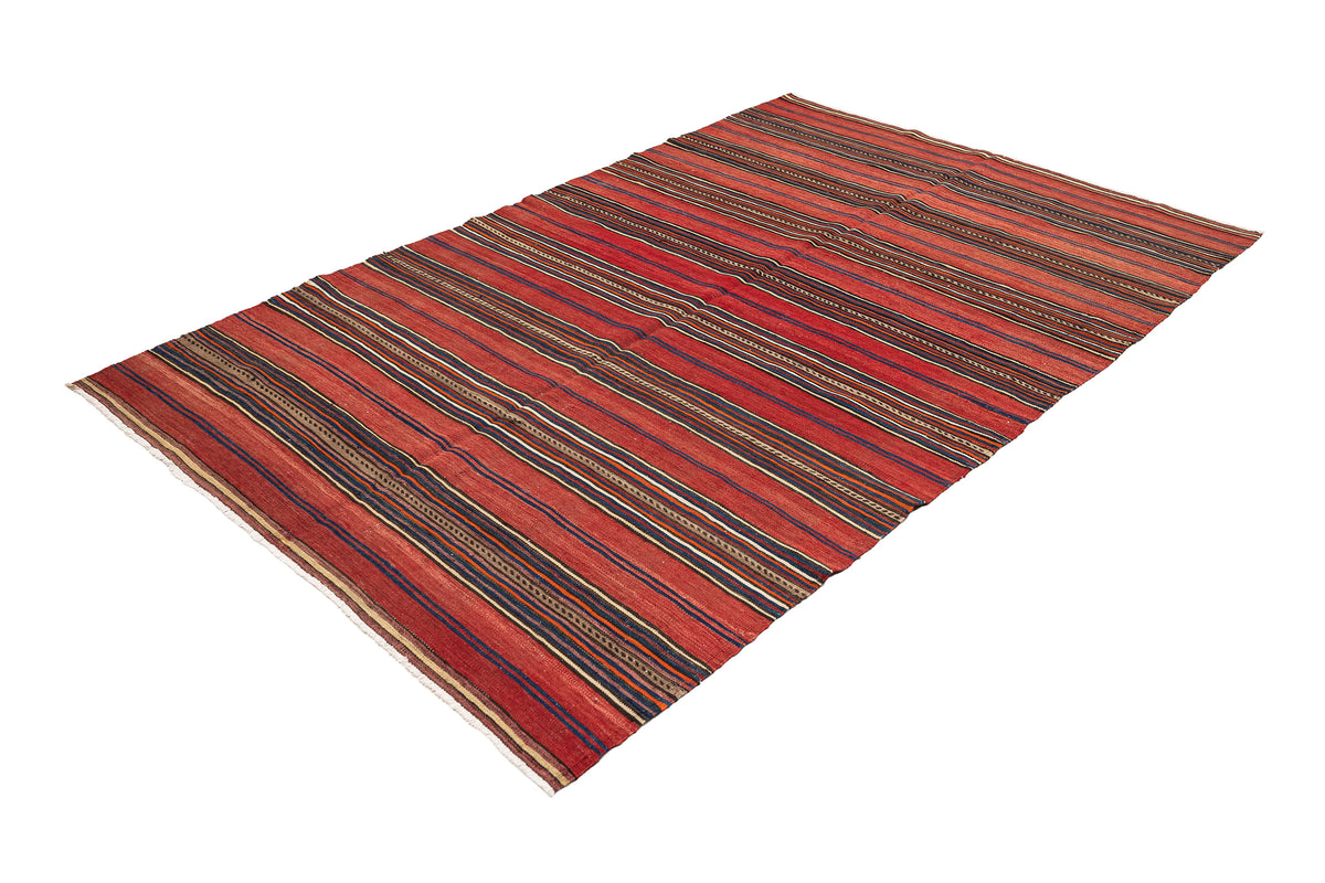 Handmade Flatweave Striped Kilim Area Rug