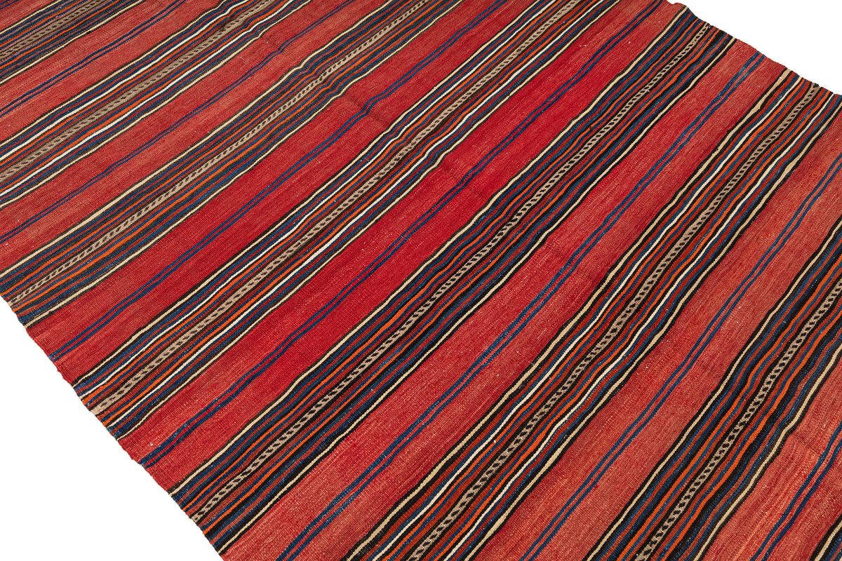 Handmade Flatweave Striped Kilim Area Rug