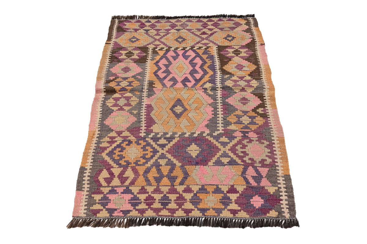 Handmade Flatweave Small Kilim Rug