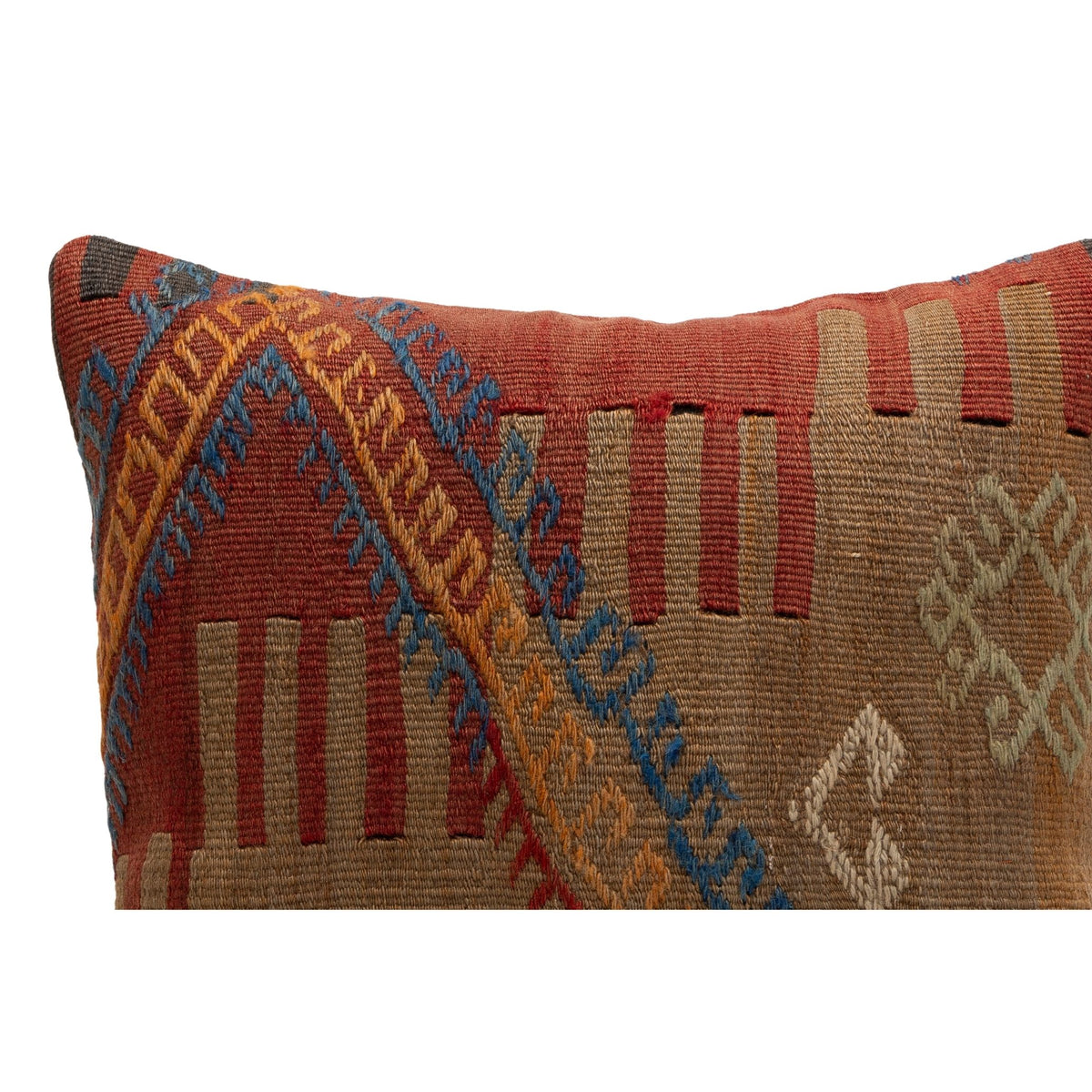 Handmade Kilim Throw Pillow Cover 16" x 16"