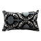 Handmade Ikat Velvet Pillow Cover, 12x20" Lumbar Cushion - Authentic Uzbek Fabric (30x50 cm)