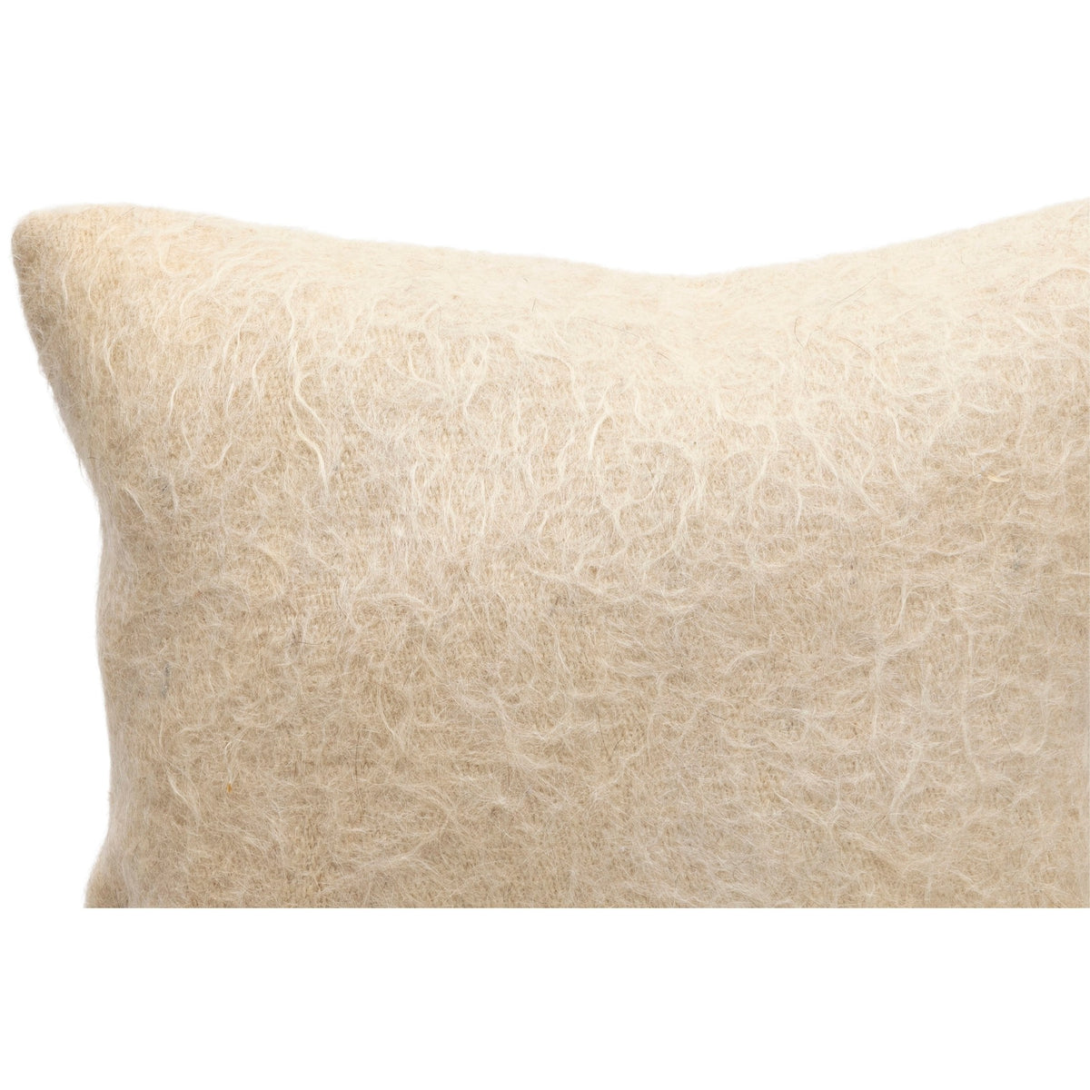 Beige Handmade Pillow Cover 16" x 16"