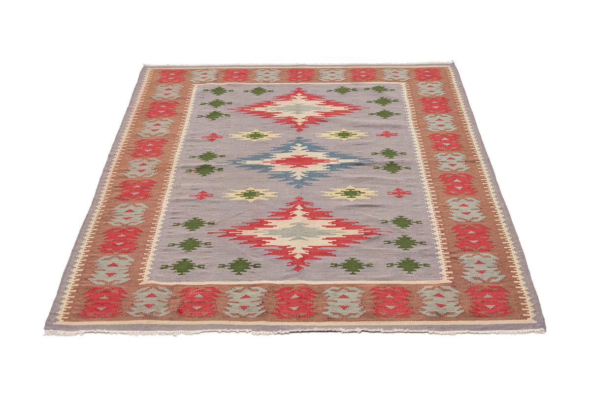 (3'11'' x 5') Handwoven Vintage Small Kilim Rug